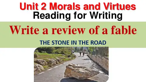 人教版(2019)高中英语必修第三册 unit2 Reading for writing课件