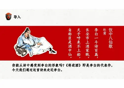 古诗词诵读《将进酒》课件