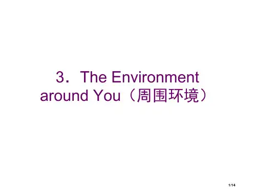 中考英语话题复习周围的环境省公开课一等奖全国示范课微课金奖PPT课件