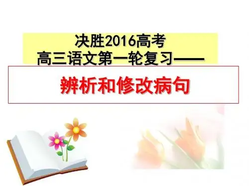 病句类型4——表意不明