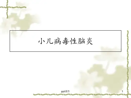 小儿病毒性脑炎【儿科】  ppt课件