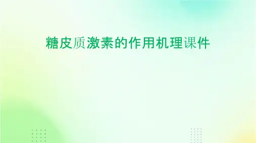糖皮质激素的作用机理课件