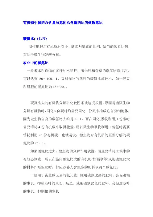 土壤碳氮比