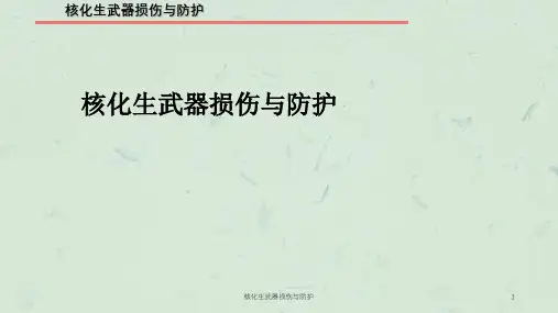 核化生武器损伤与防护课件