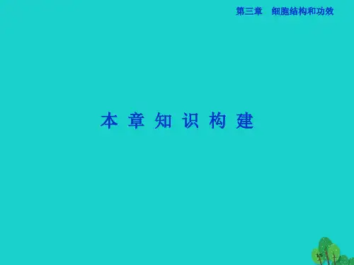 高中生物第三章细胞的结构和功能全国公开课一等奖百校联赛微课赛课特等奖PPT课件