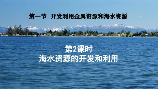 人教版高一化学必修二第四章化学与自然的开发利用：第一节 开发和利用金属矿物和海水资源的第二课时