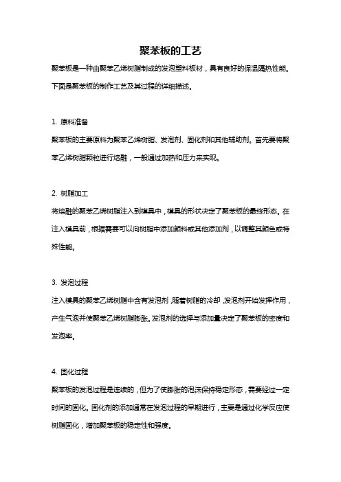 聚苯板的工艺
