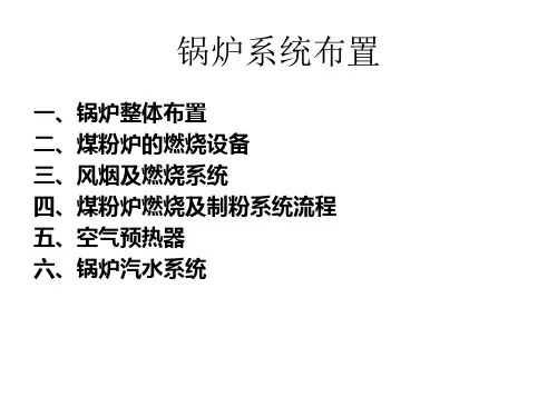 锅炉整体布置