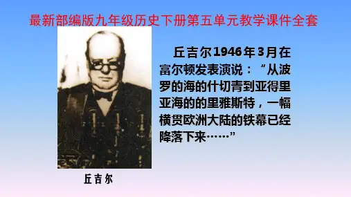 最新部编版九年级历史下册第五单元教学课件全套