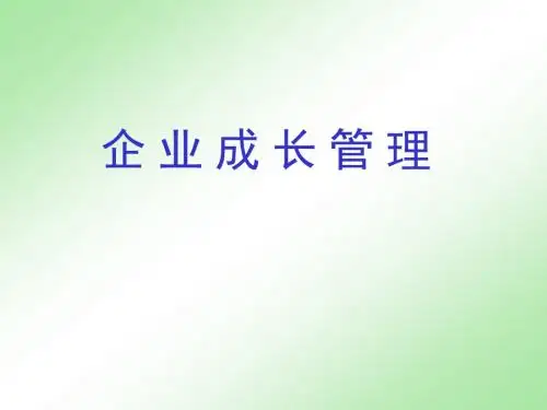 企业成长理论ppt课件
