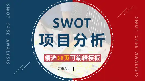 企业部门SWOT案例分析模板公司发展情况战略分析总结汇报PPT模板课件