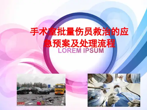 手术室批量伤员救治的应急预案及处理流程