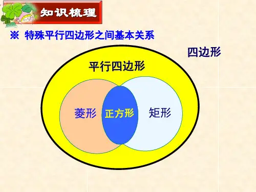 特殊的平行四边形复习课2