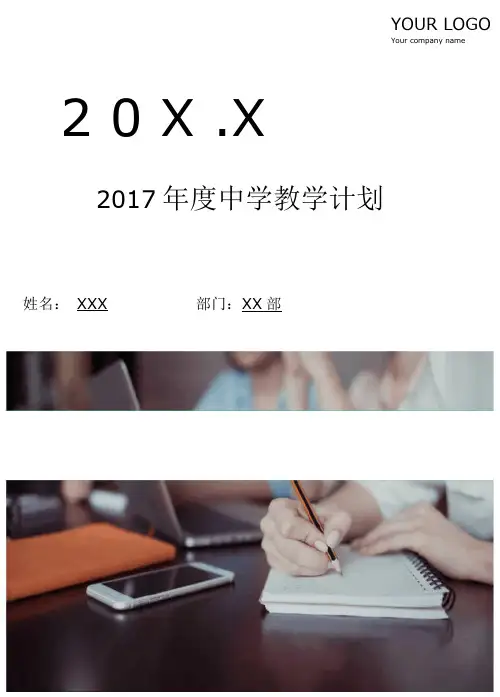 2017年中学教学计划