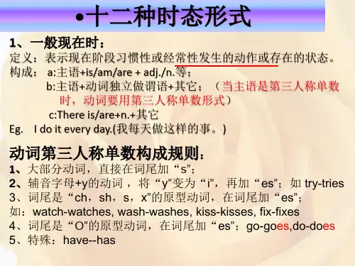 十二种时态
