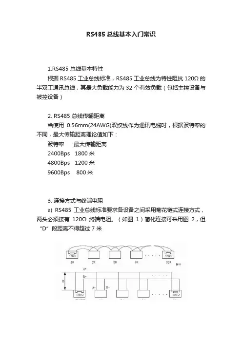 RS485总线基本入门常识