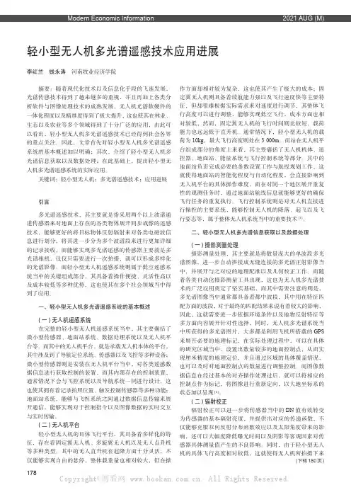 轻小型无人机多光谱遥感技术应用进展