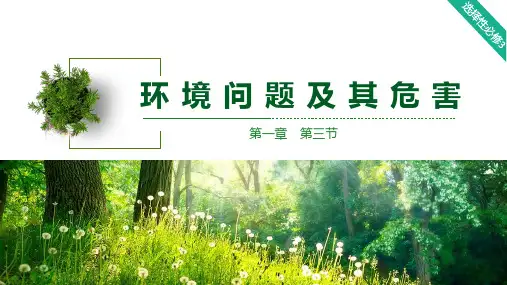 1.3环境问题及其危害课件高二地理人教版选择性必修3