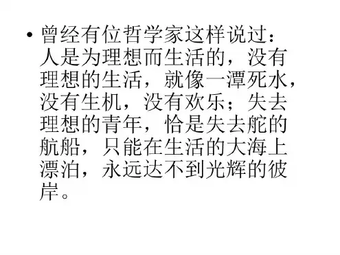高二政治理想是人生的奋斗目标2