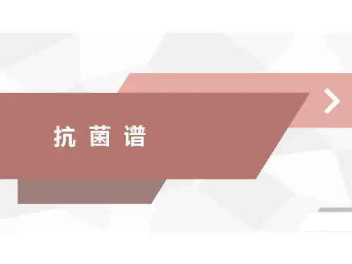 抗生素抗菌谱 PPT