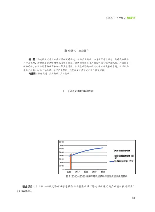 城市轨道交通产业能效提升研究——以济南市为例