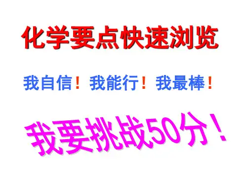 河南省平舆县第六初级中学人教版九年级下册化学课件：期考要点(共91张PPT)