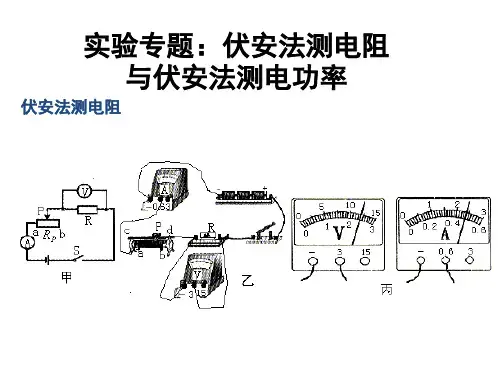 实验专题伏安法测电阻