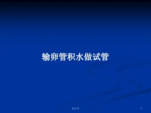 输卵管积水做试管PPT教案