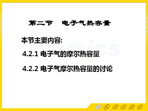 固体物理 电子教案 4.2电子气热容量