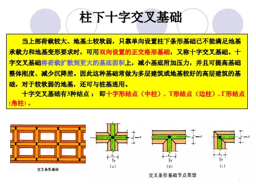 基础工程学-第4章 柱下十字交叉基础