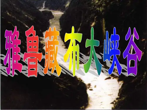 四年级《雅鲁藏布大峡谷》ppt课件