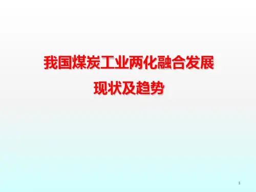我国煤炭工业两化融合发展现状及趋势ppt课件