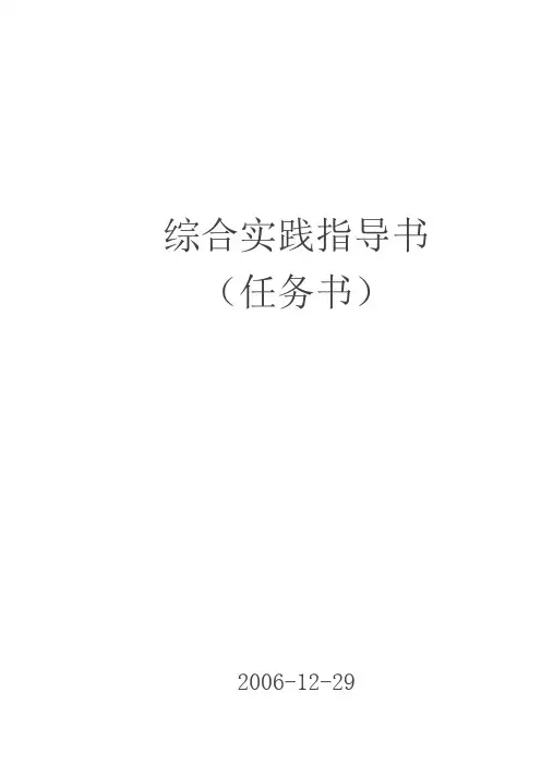 综合实践指导书
