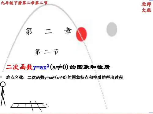 二次函数y=ax^2(a≠0)的图象和性质  初中九年级数学教学课件PPT 人教版