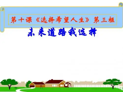 未来道路我选择PPT课件7