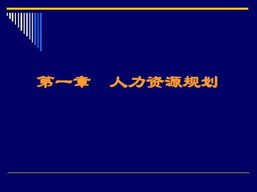 090326人力资源规划一 ppt课件