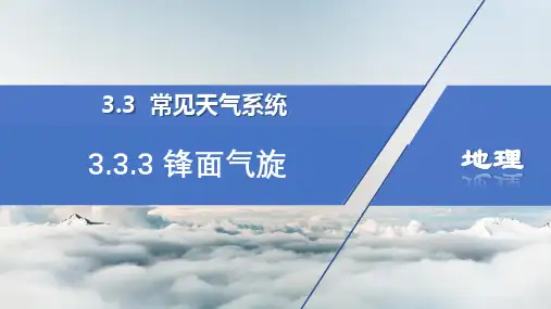 高考地理一轮复习课件3.3.3锋面气旋