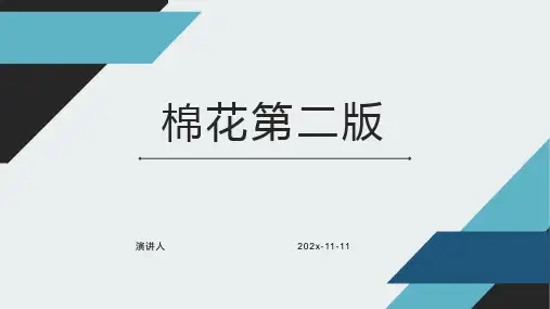 棉花第二版PPT模板
