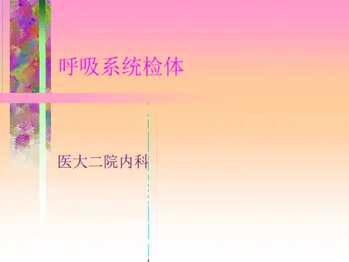 诊断学呼吸系统检体ppt课件