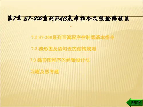 【课件】第7章S7-200系列PLC基本指令ppt