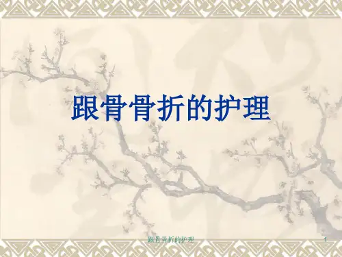 跟骨骨折的护理课件