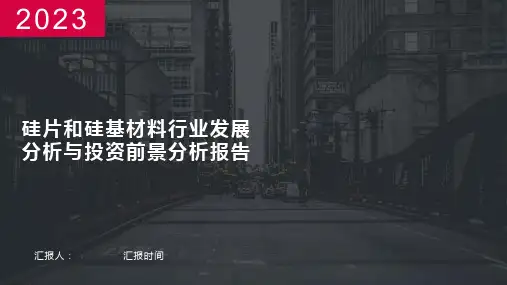 硅片和硅基材料行业发展分析与投资前景分析报告