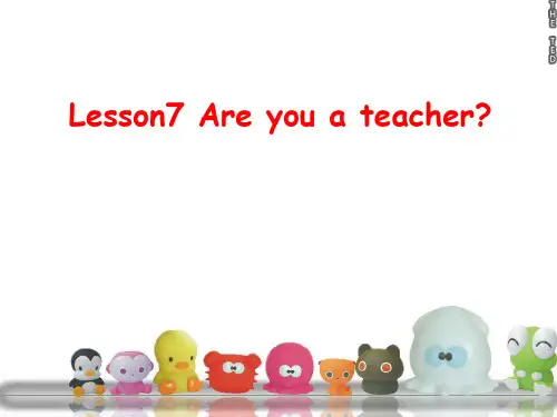 新概念第一册lesson7-8PPT课件