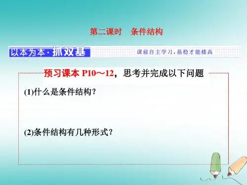 2017-2018学年高中数学 第一章 算法初步 1.1 算法与程序框图 1.1.2 第2课时 条件结构 新人教A版必修3