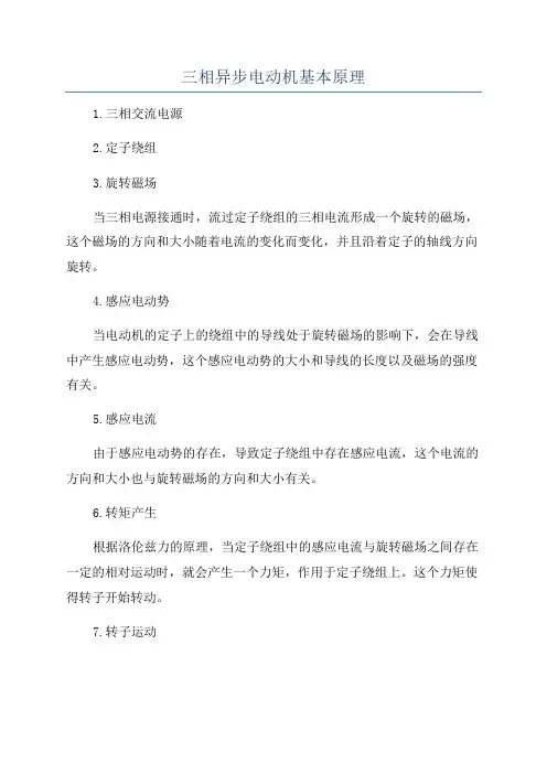 三相异步电动机基本原理