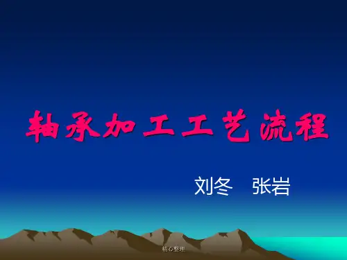 模板轴承制造工艺流程.ppt