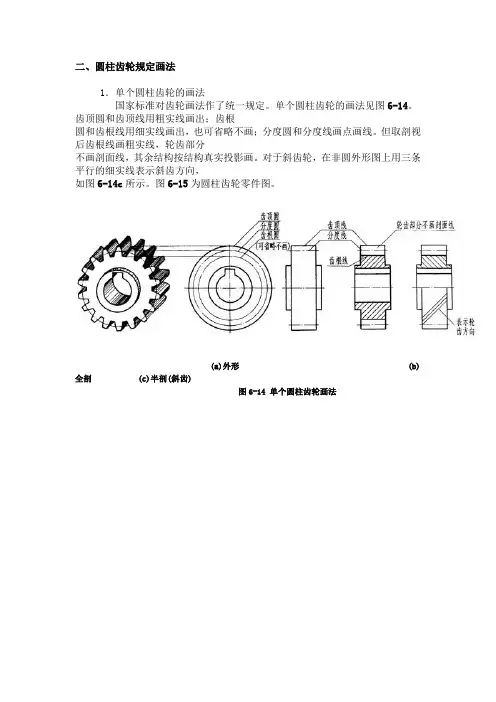 齿画法