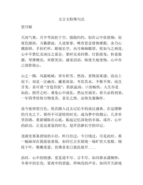 文言文特殊句式