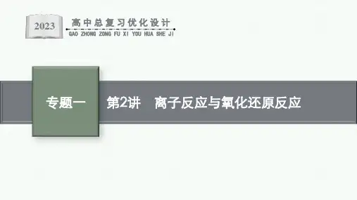 2023届高考化学总复习第2讲离子反应与氧化还原反应(老高考旧教材)