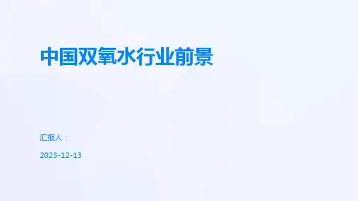 中国双氧水行业前景